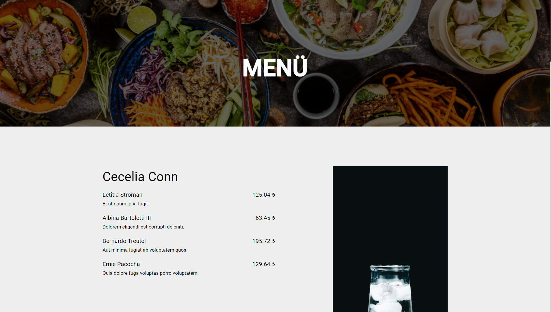 Menu Kolay QR sistemi